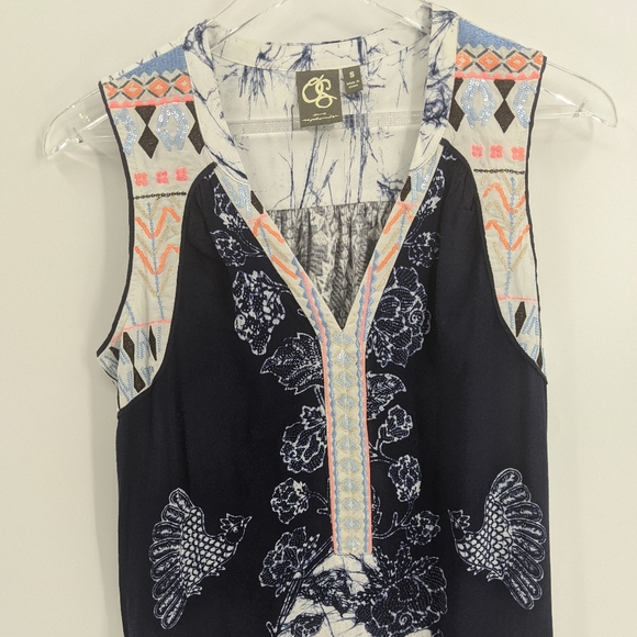 Anthropologie One September Embroidered Tunic Top - Picture 3 of 10